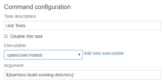 COMMAND CONFIGURATION