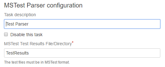 MSTEST PARSER