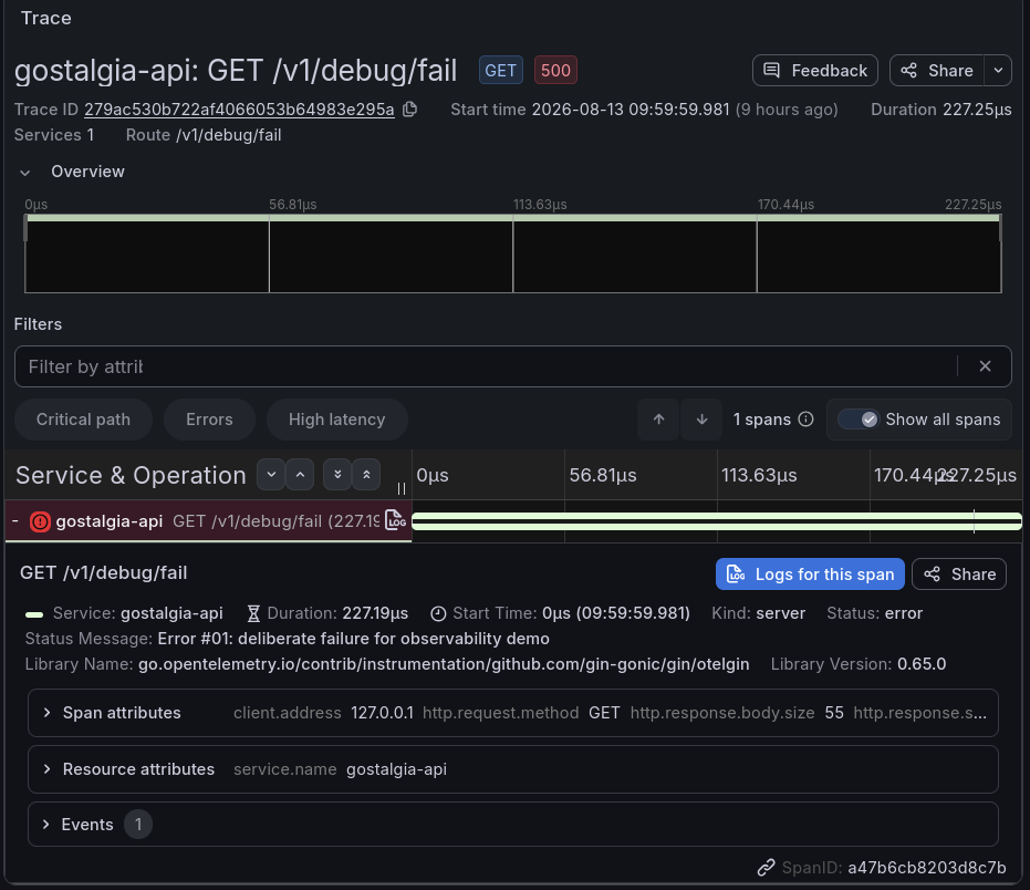 trace de gostalgia-api